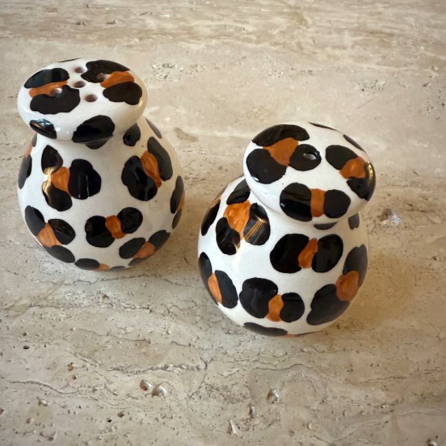 Salt Shakers Leopard – Italian Handcrafted Ceramic