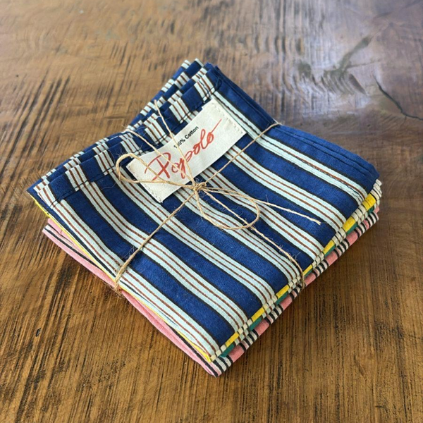 Set of 4 Fine Striped Napkins