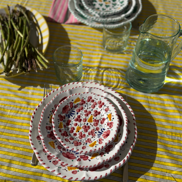 Deruta Plate 20 cm Bordeaux