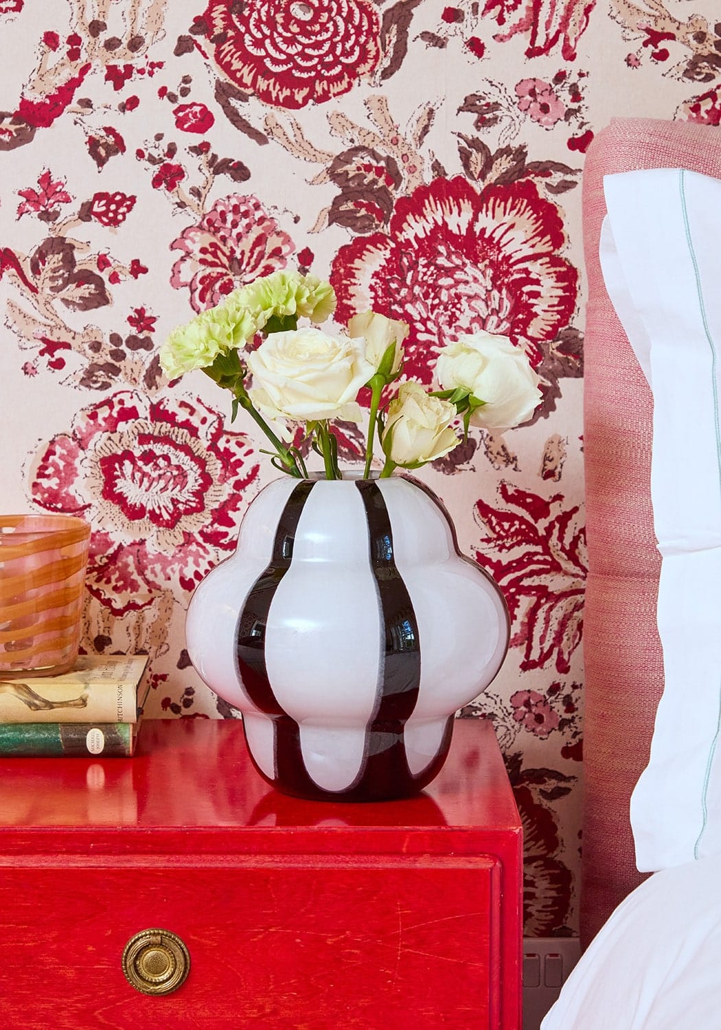 Amelia Zebra Black and White Striped Vase - Casa by Josephine Jenno