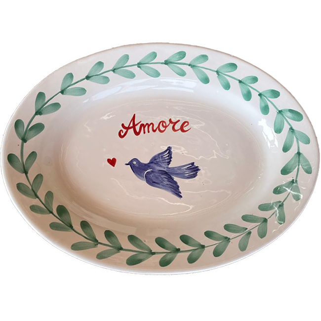 Lorafolk Amore Oval Platter 30cm