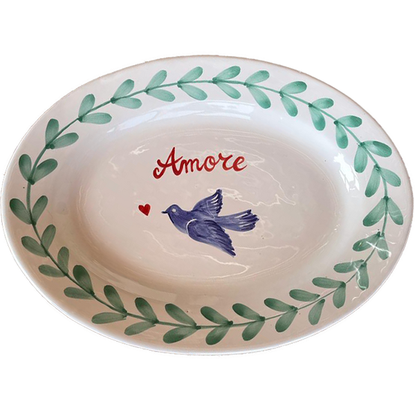 Lorafolk Amore Oval Platter 30cm