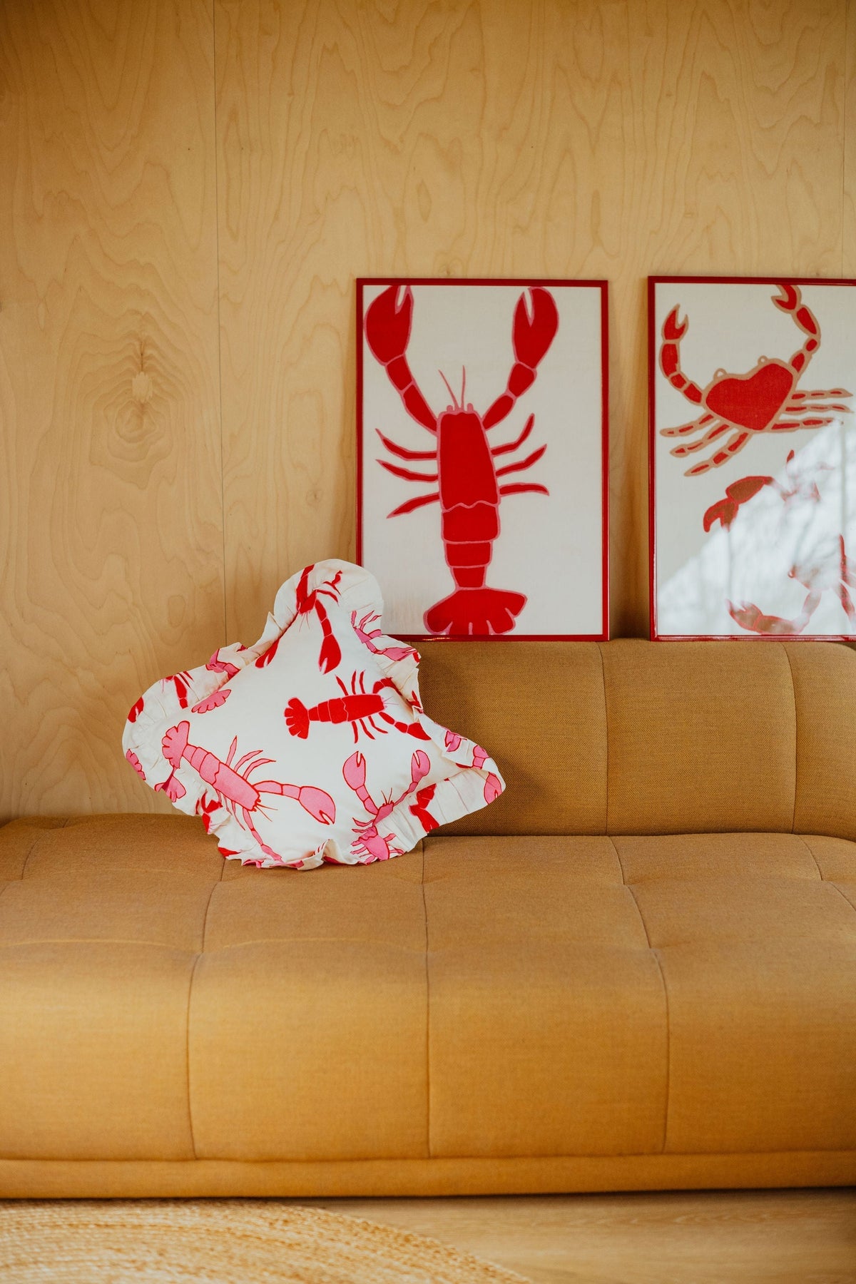 Lobster Repeat Cushion Cover