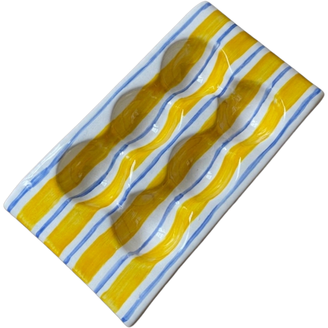 Yellow Striped Egg Box