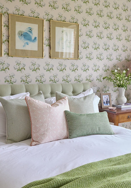 Antonia Blush Trellis Cushion Cover - Casa by Josephine Jenno