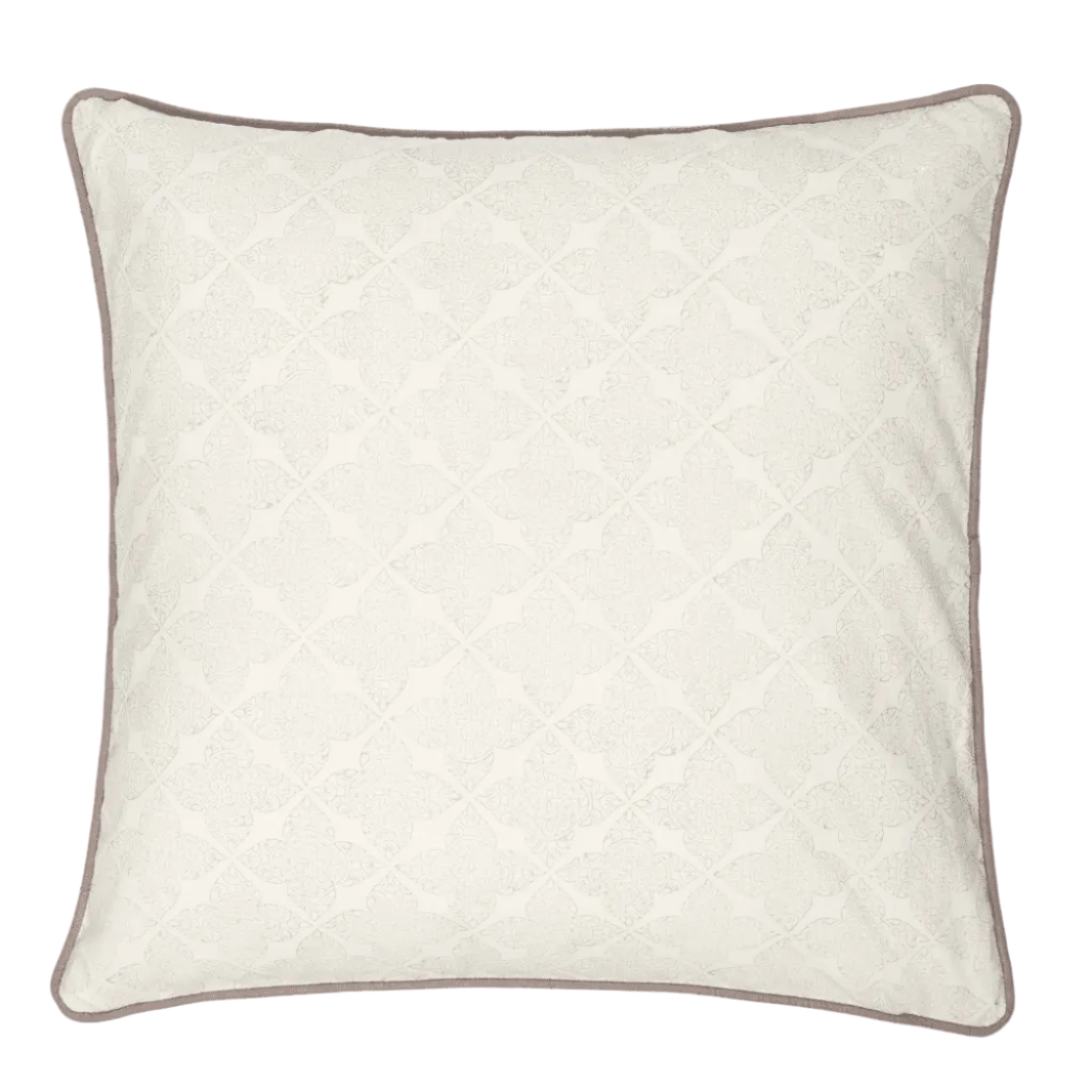 Antonia Misty Lattice Cushion Cover - Casa by Josephine Jenno