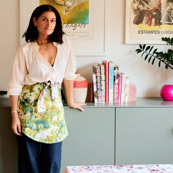 The Gemma Apron in Marble