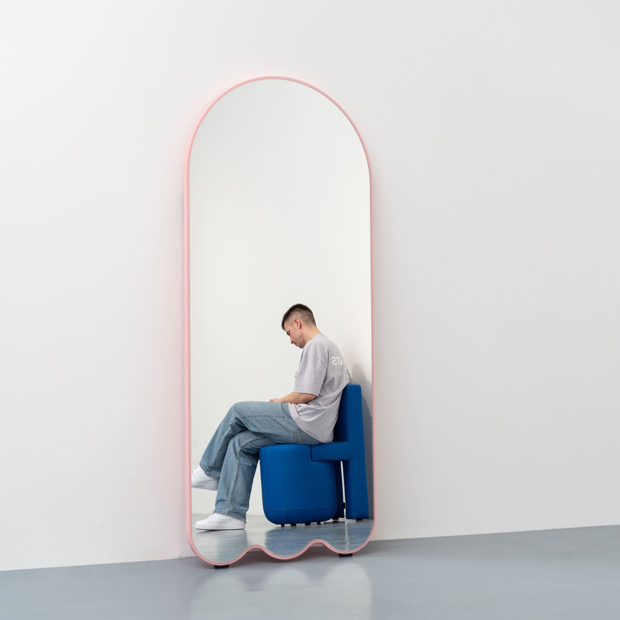 Archvyli A3 Contemporary Floor Mirror with Slim Color Frame