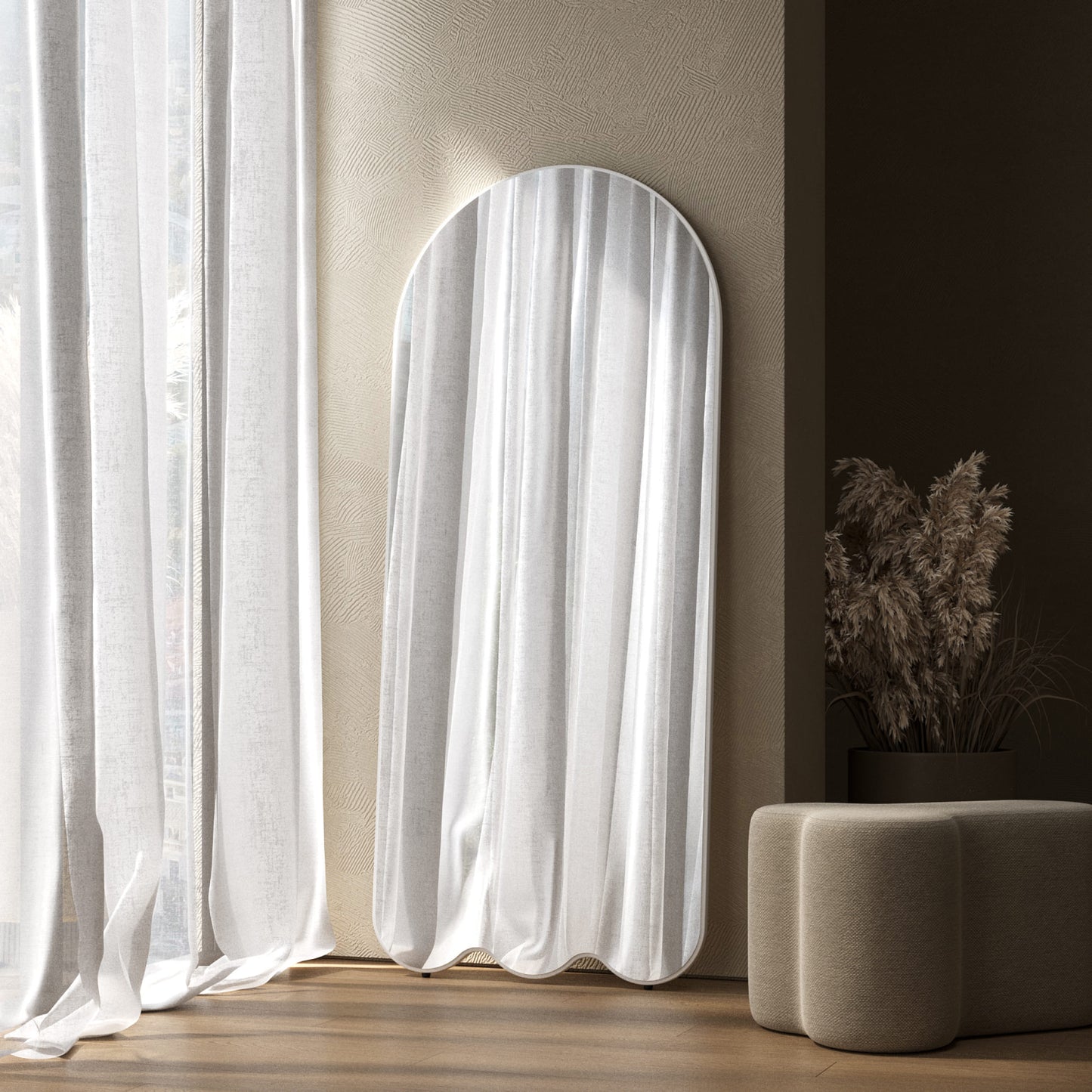 Archvyli A3 Contemporary Floor Mirror with Slim Color Frame