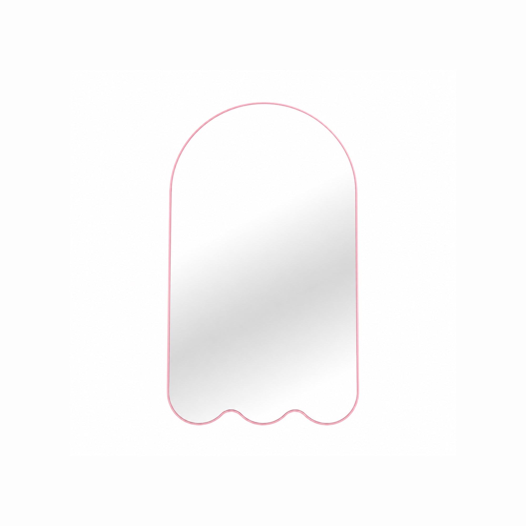 Archvyli A3 Minimalist Large Arched Wall Mirror with Wavy Base