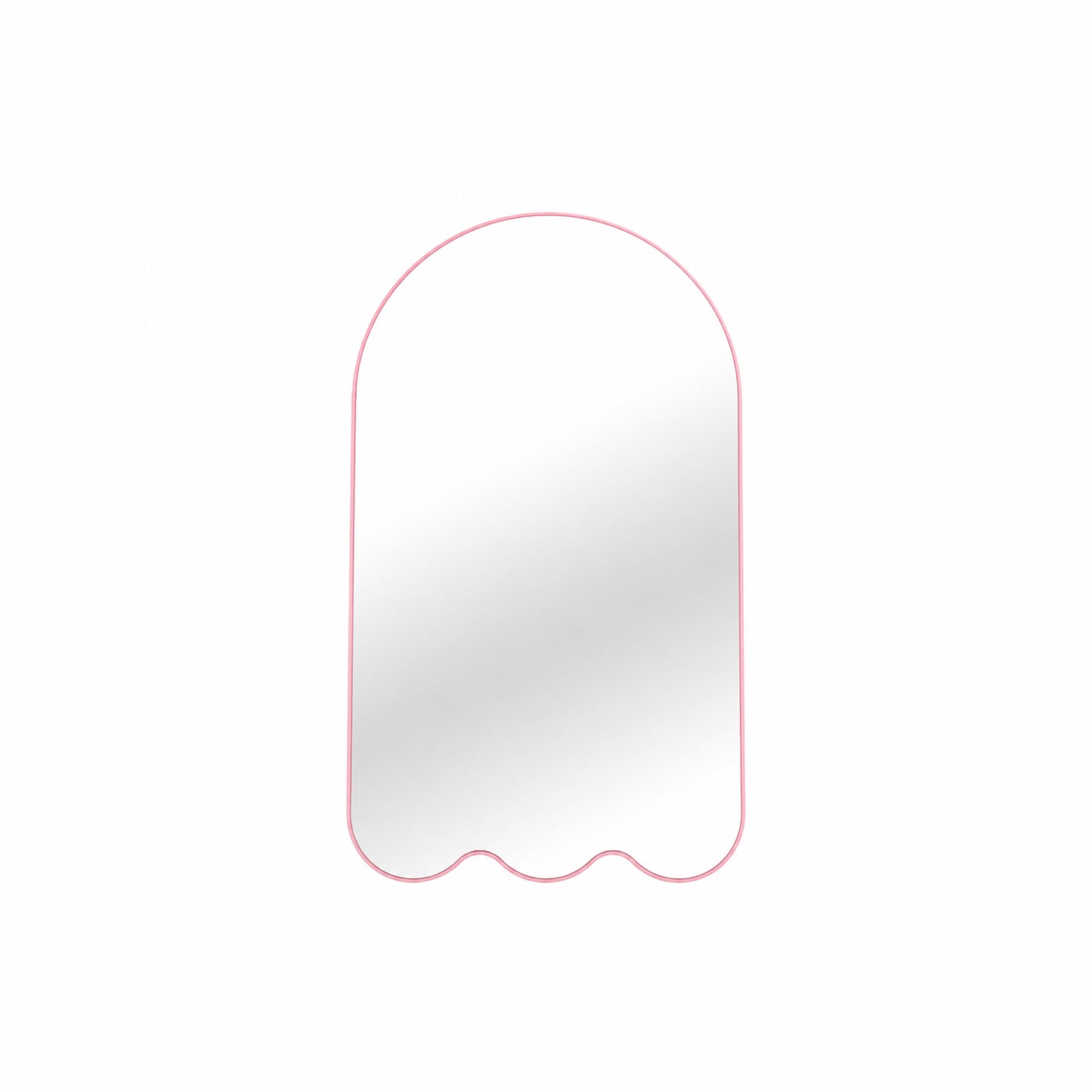 Archvyli A3 Minimalist Large Arched Wall Mirror with Wavy Base