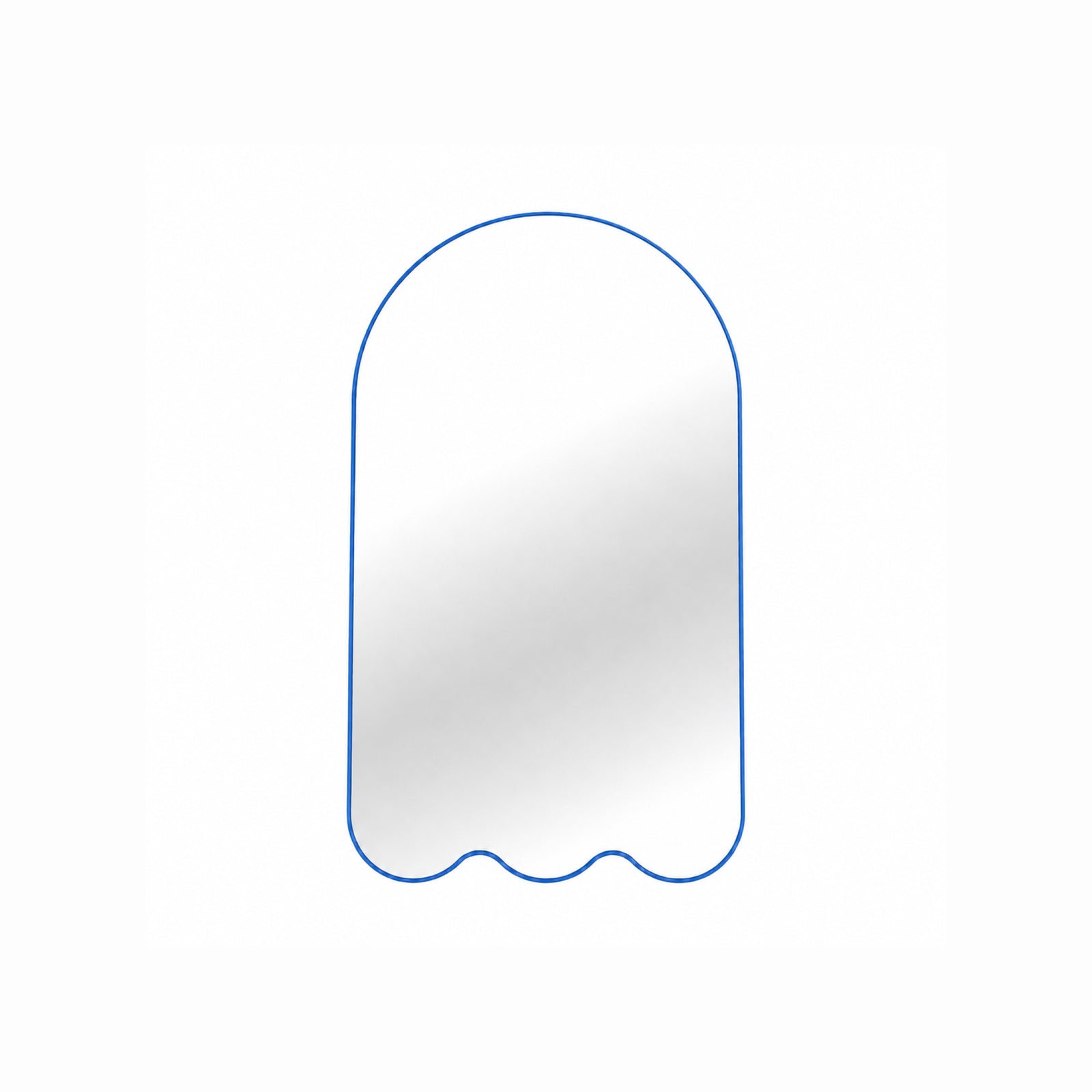Archvyli A3 Minimalist Large Arched Wall Mirror with Wavy Base