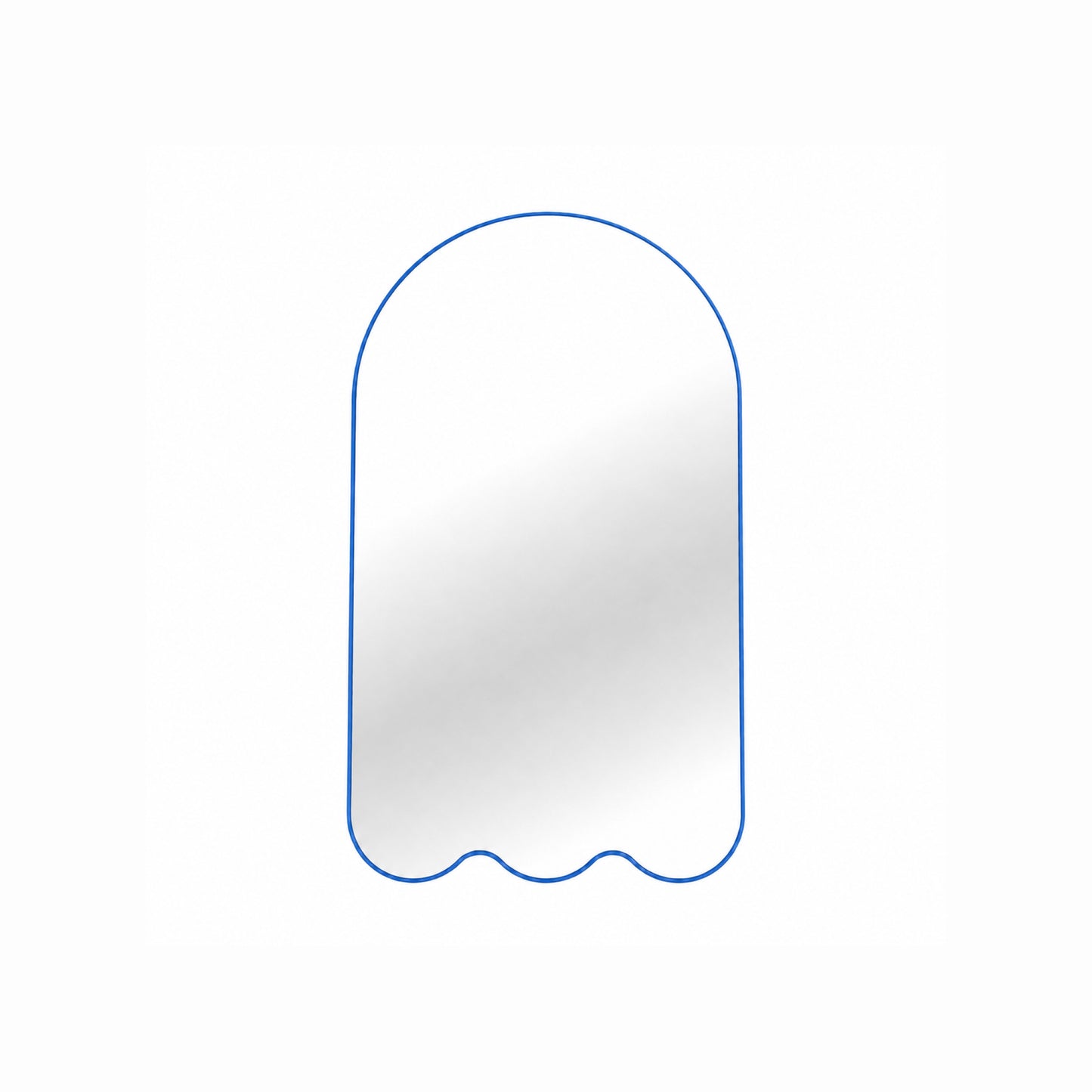 Archvyli A3 Minimalist Large Arched Wall Mirror with Wavy Base