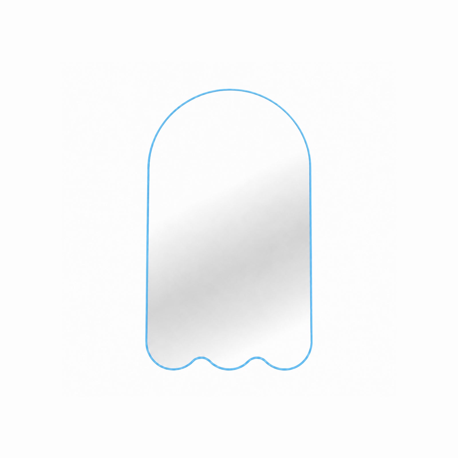 Archvyli A3 Minimalist Large Arched Wall Mirror with Wavy Base