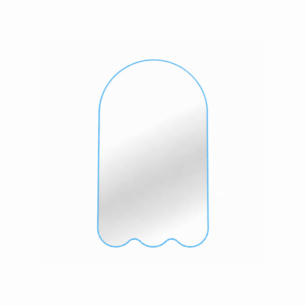 Archvyli A3 Minimalist Large Arched Wall Mirror with Wavy Base