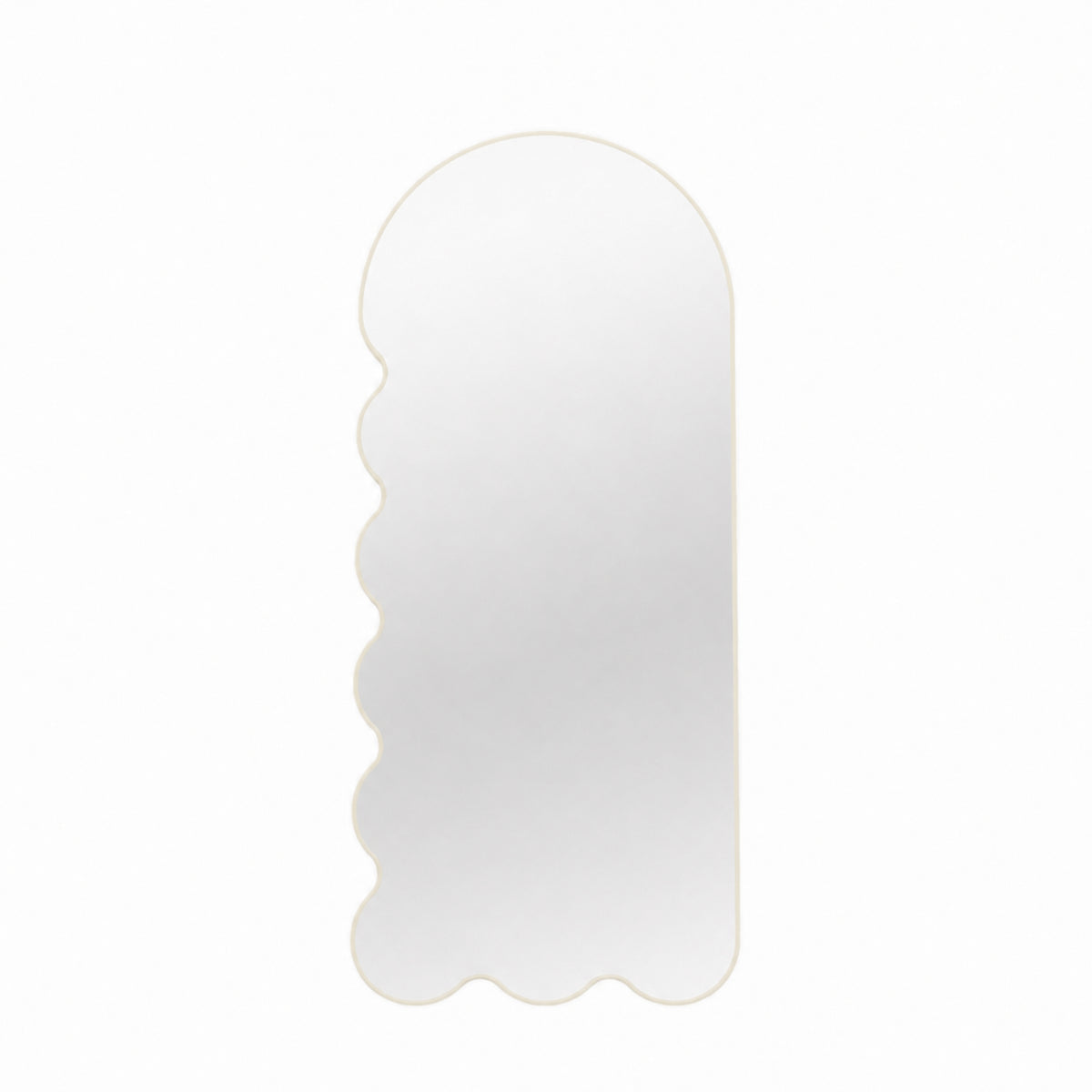 Postmodern Wall Mirror with Asymmetrical Frame - Blue Archvyli L8