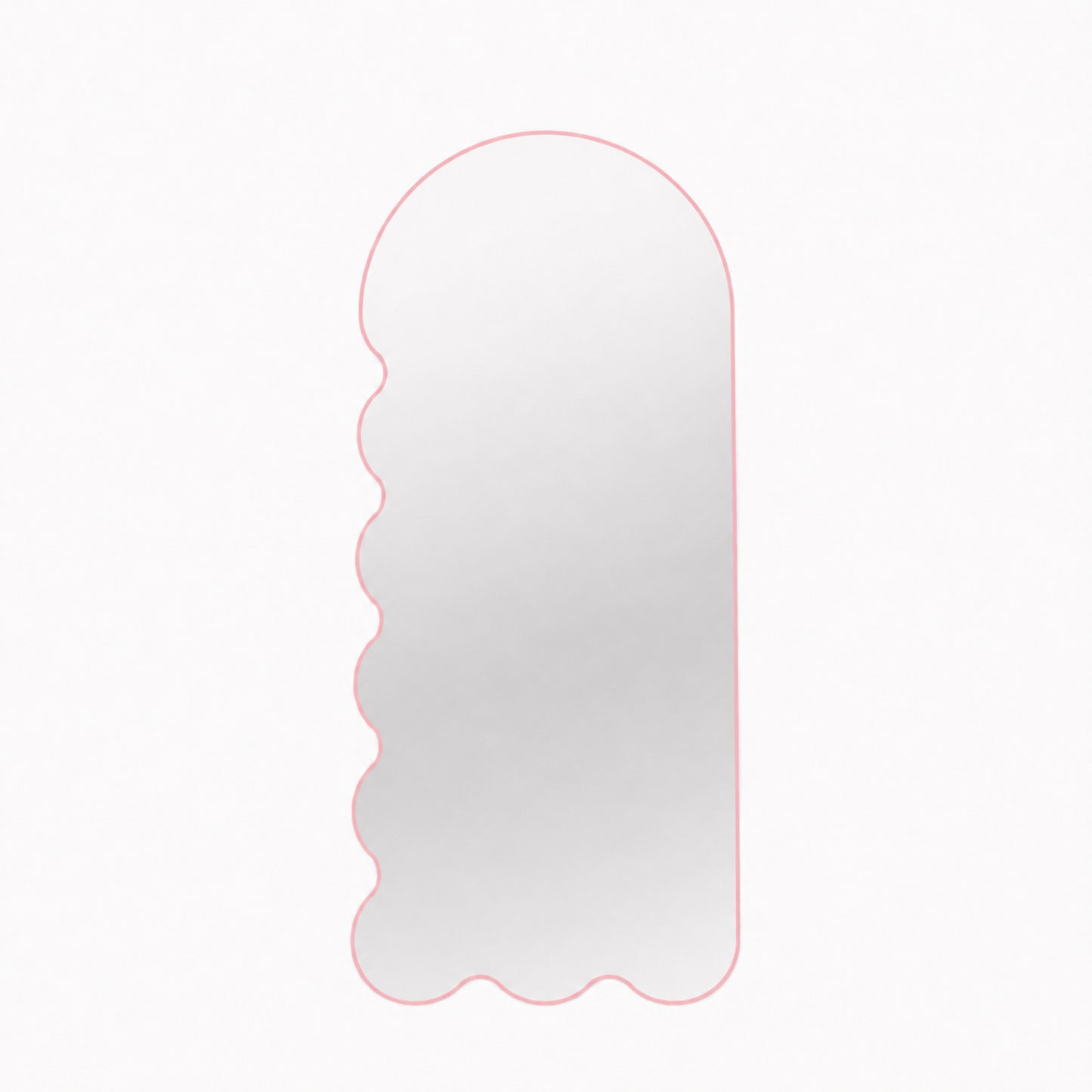 Postmodern Wall Mirror with Asymmetrical Frame - Blue Archvyli L8