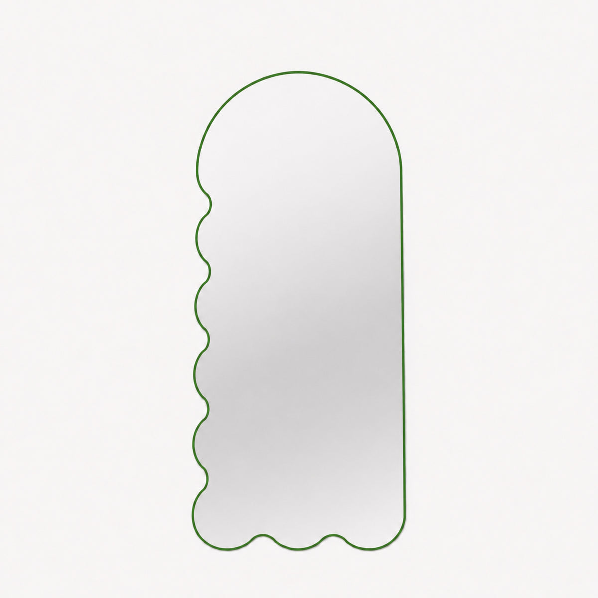 Postmodern Wall Mirror with Asymmetrical Frame - Blue Archvyli L8