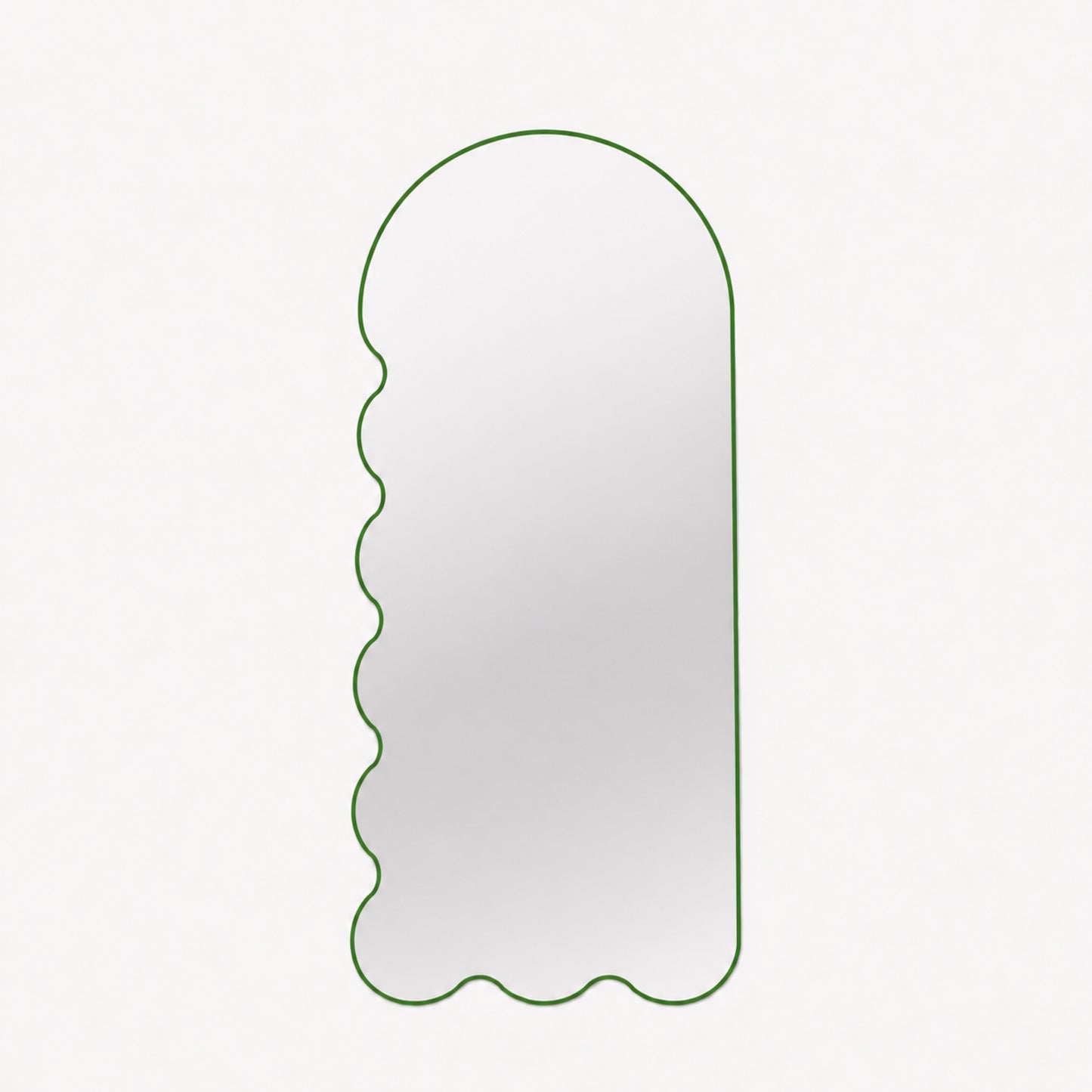 Postmodern Wall Mirror with Asymmetrical Frame - Blue Archvyli L8