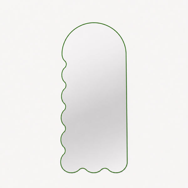 Postmodern Wall Mirror with Asymmetrical Frame - Blue Archvyli L8