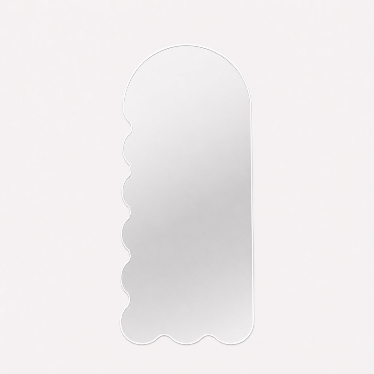 Postmodern Wall Mirror with Asymmetrical Frame - Blue Archvyli L8
