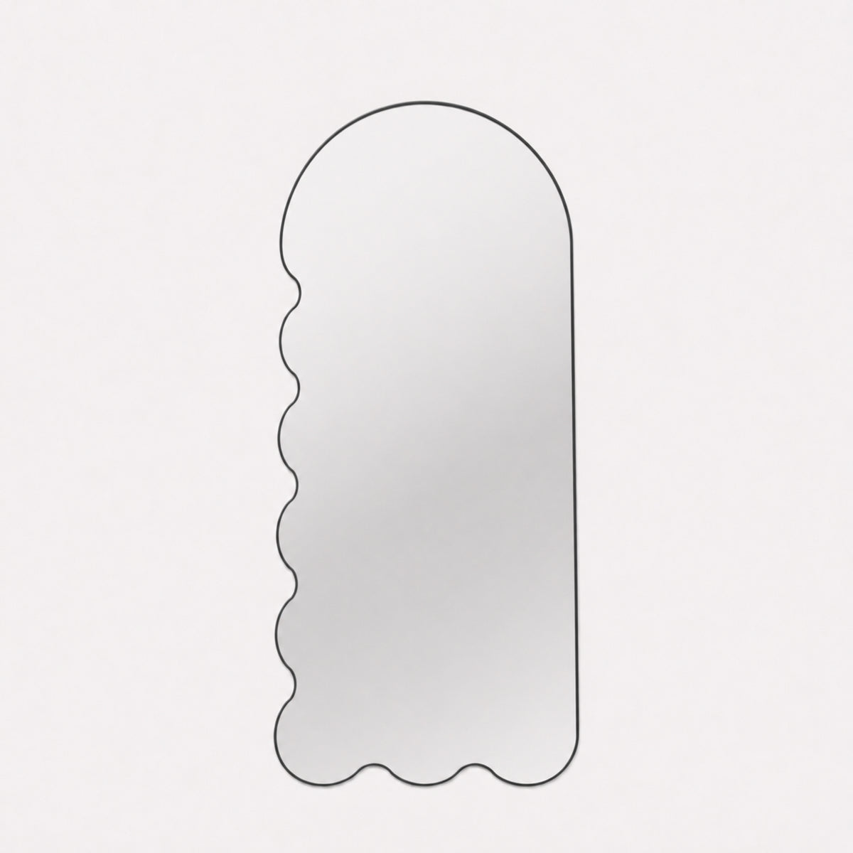 Postmodern Wall Mirror with Asymmetrical Frame - Blue Archvyli L8
