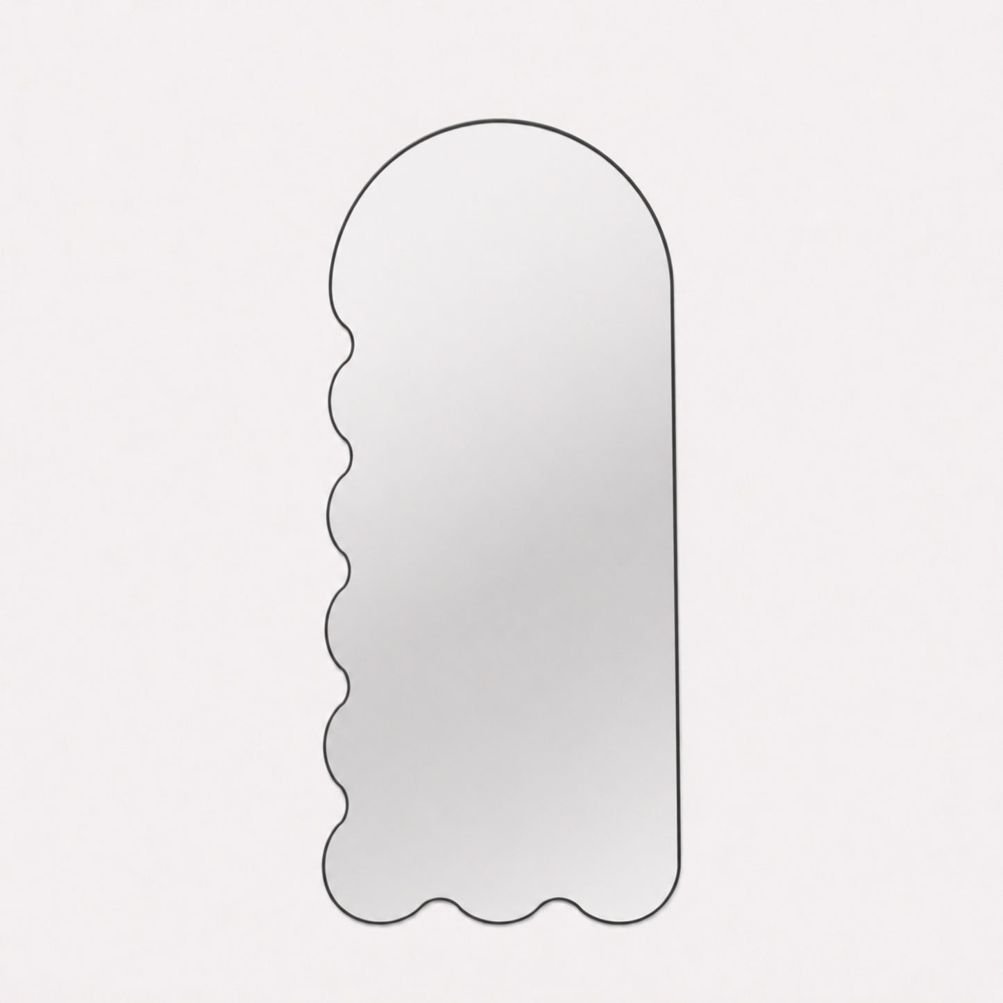 Postmodern Wall Mirror with Asymmetrical Frame - Blue Archvyli L8
