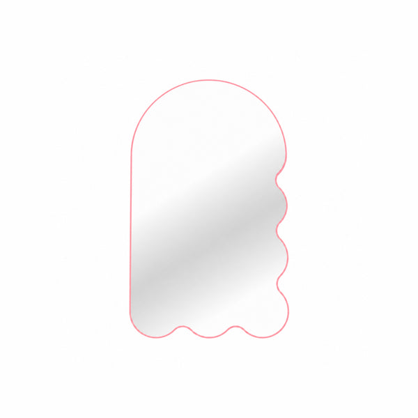 Large Asymmetrical Arched Wall Mirror by oitoproducts - Beige Archvyli R6