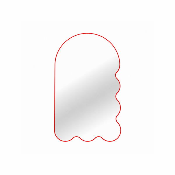 Large Asymmetrical Arched Wall Mirror by oitoproducts - Beige Archvyli R6