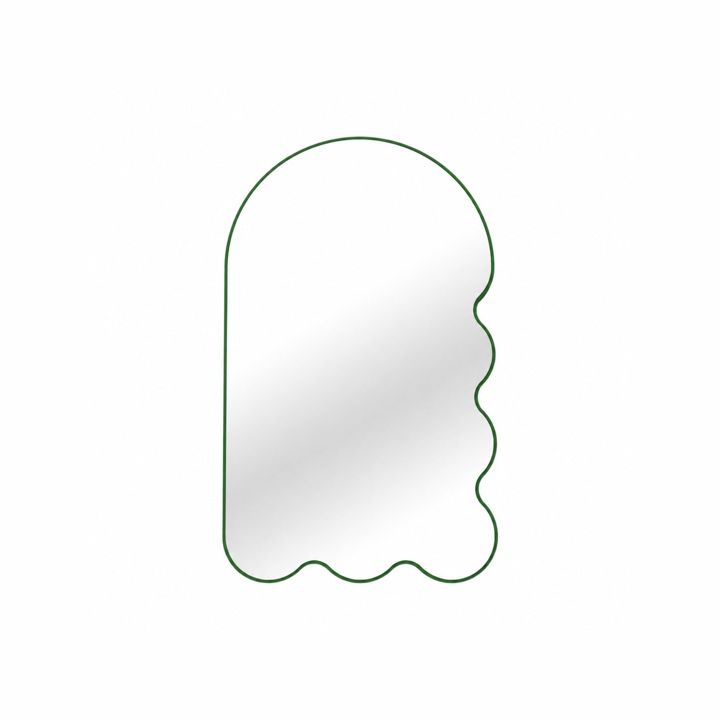 Large Asymmetrical Arched Wall Mirror by oitoproducts - Beige Archvyli R6