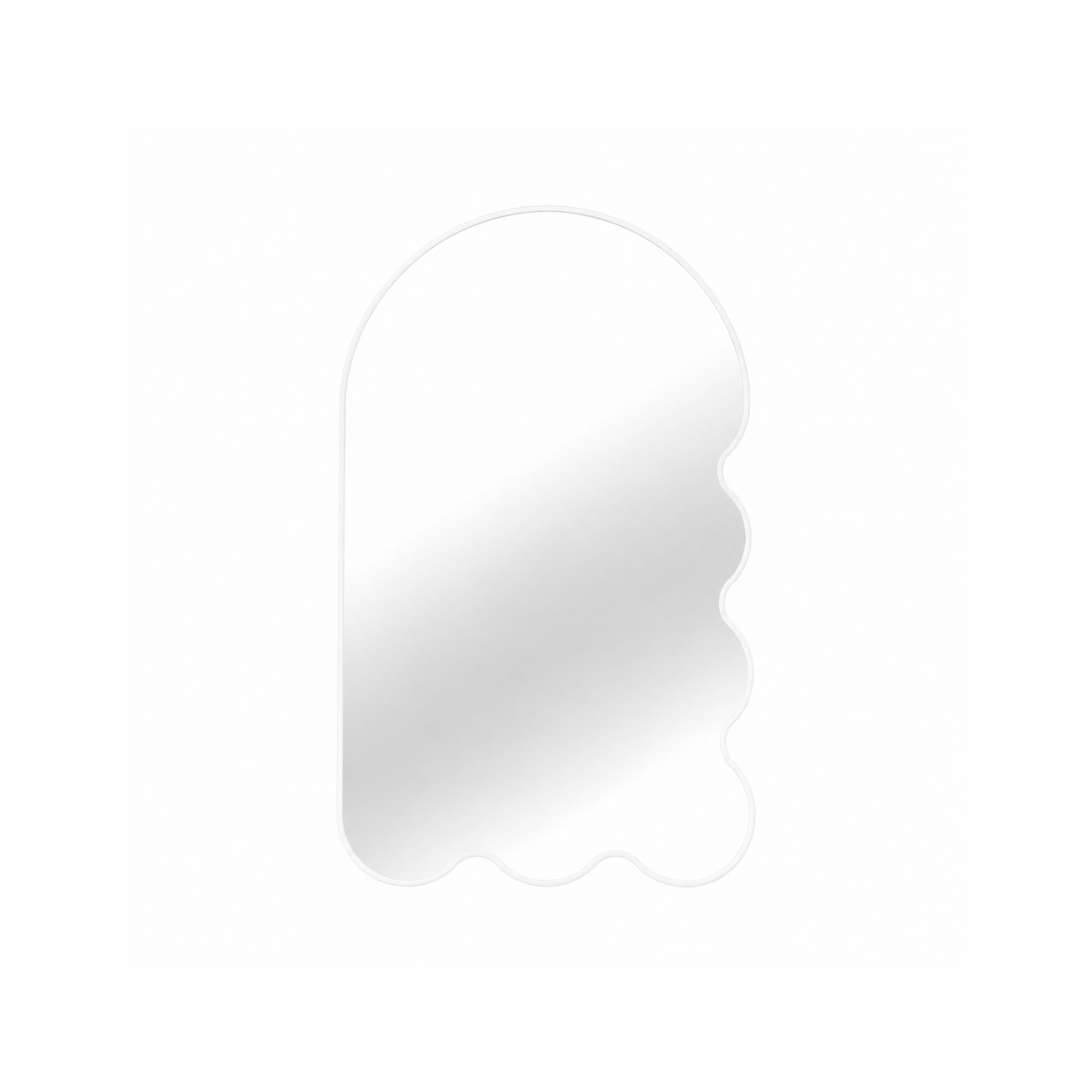 Large Asymmetrical Arched Wall Mirror by oitoproducts - Beige Archvyli R6