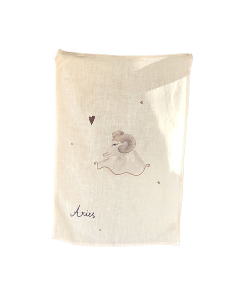 Linen Tea Towel "Aries"