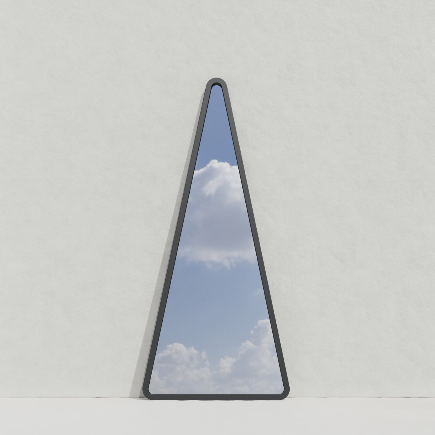 Designer Triangle Mirror for Modern Interiors – Beige Arrow 3