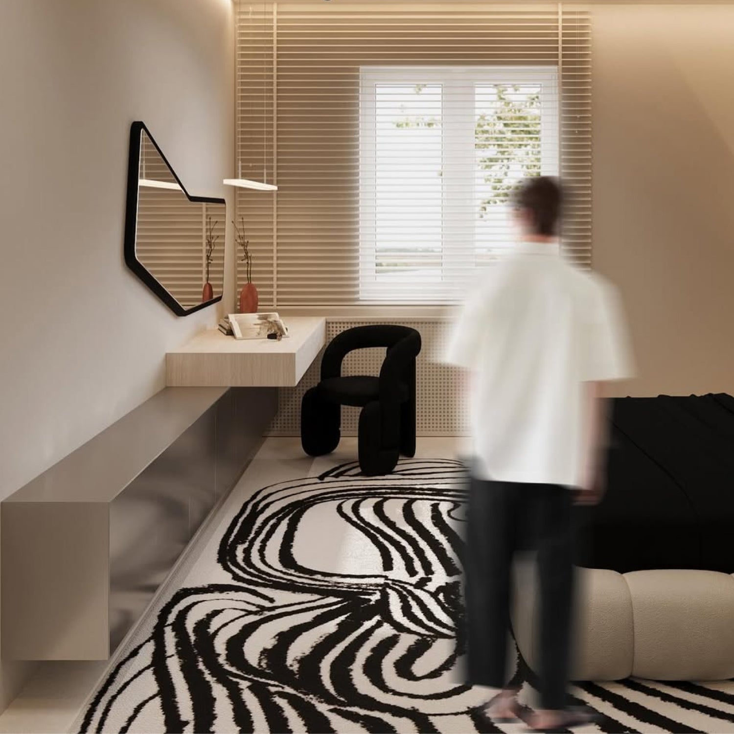 Bold Contemporary Full Length Mirror – Arrow 6 by oitoproducts