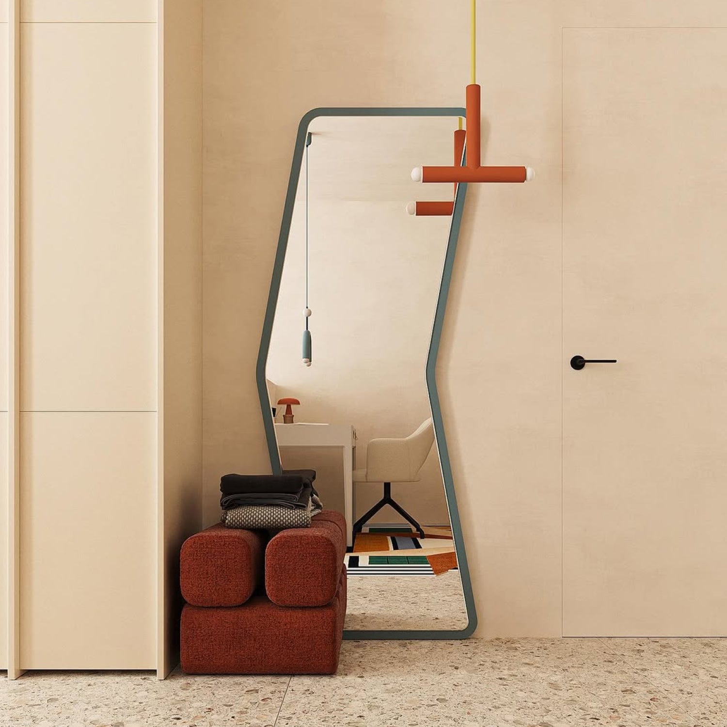 Modern Sculptural Full Length Mirror for Contemporary Interiors – Arrow 6