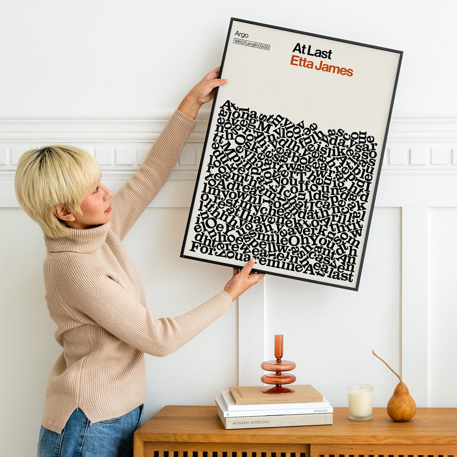 At Last - Etta James - Song Lyric Print