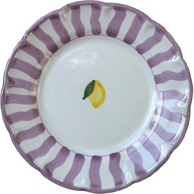 Capri Plate 25 cm Violet