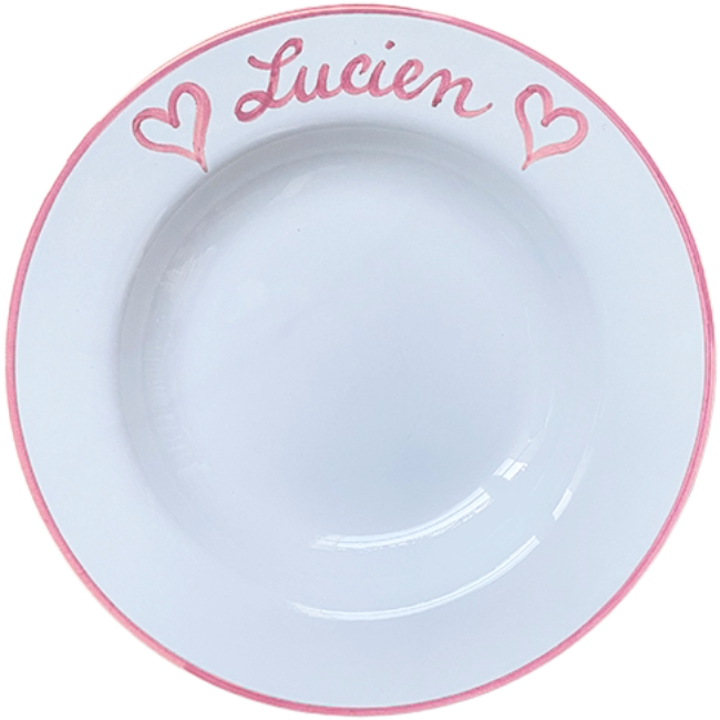 Personalised Pasta Plate 25 cm - La Famiglia