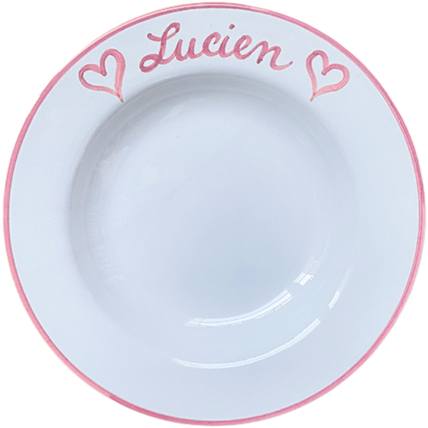 Personalised Pasta Plate 25 cm - La Famiglia
