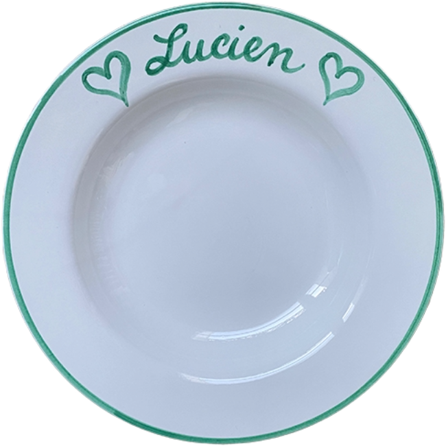 Personalised Pasta Plate 25 cm - La Famiglia