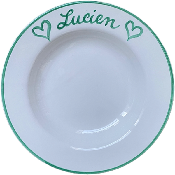 Personalised Pasta Plate 25 cm - La Famiglia