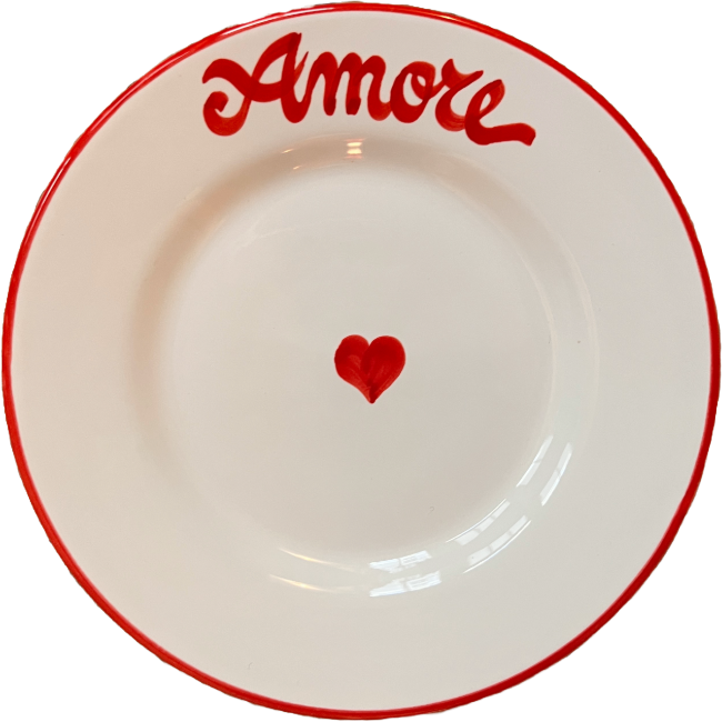 La Famiglia Plate 16cm Amore