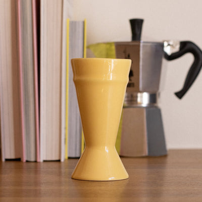 Mazagran Citron avec cafetière italienne Bialetti, art de la table contemporain, Atelier Maison Quatre