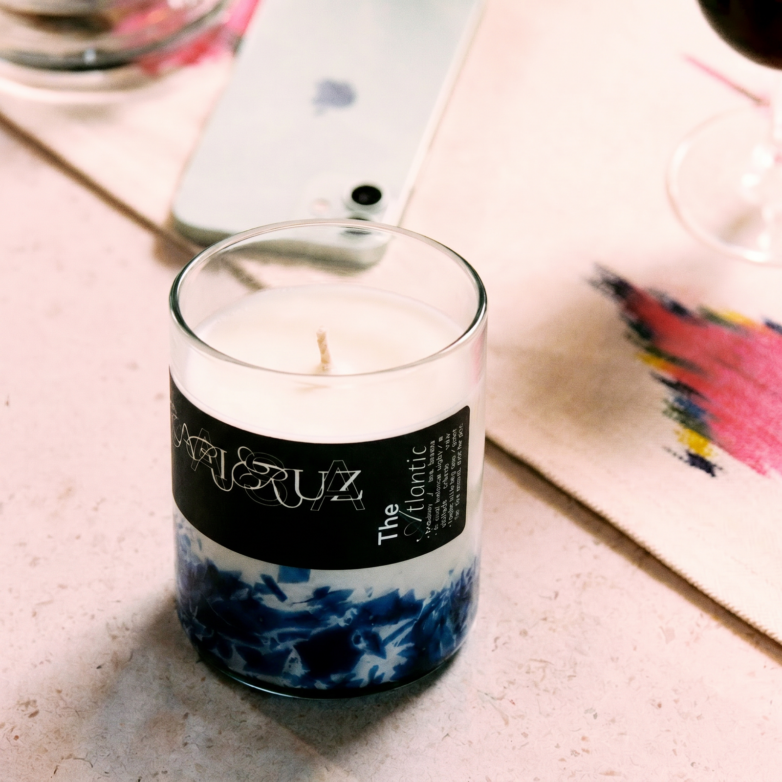 candle on table - lifestyle