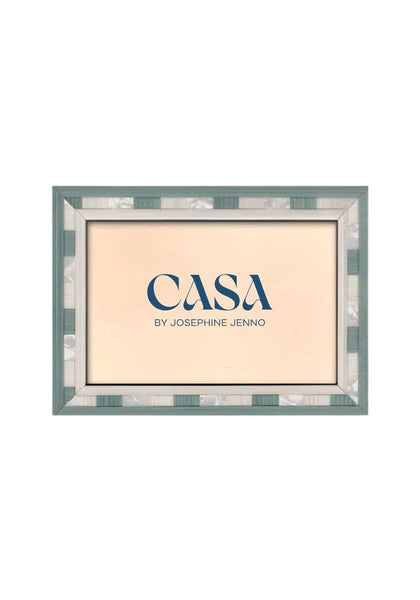 Azure Wood Photo Frame 6x4" - Casa by Josephine Jenno