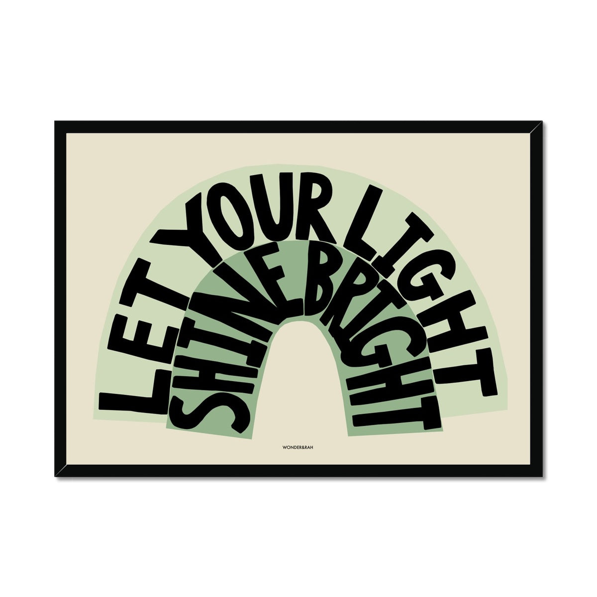 Green Shine Bright Children's Print