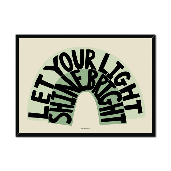 Green Shine Bright Children's Print