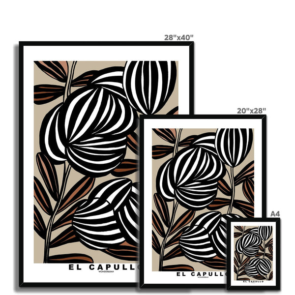 Taupe El Capullo Floral Print