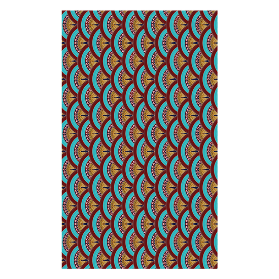 Matthew Williamson Cotton Tablecloth Peacock Feather- Style 02