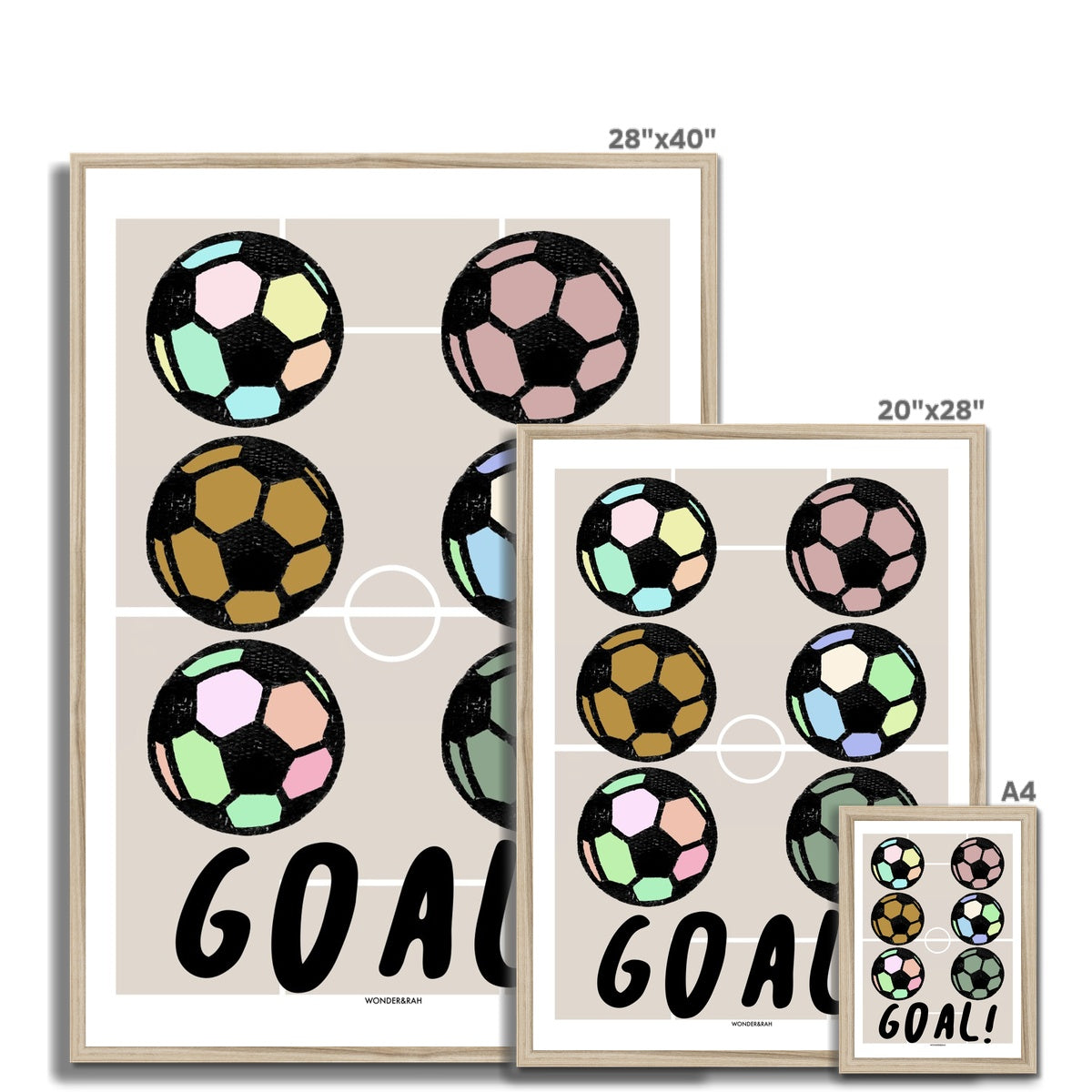Neon Goal! Children's Print